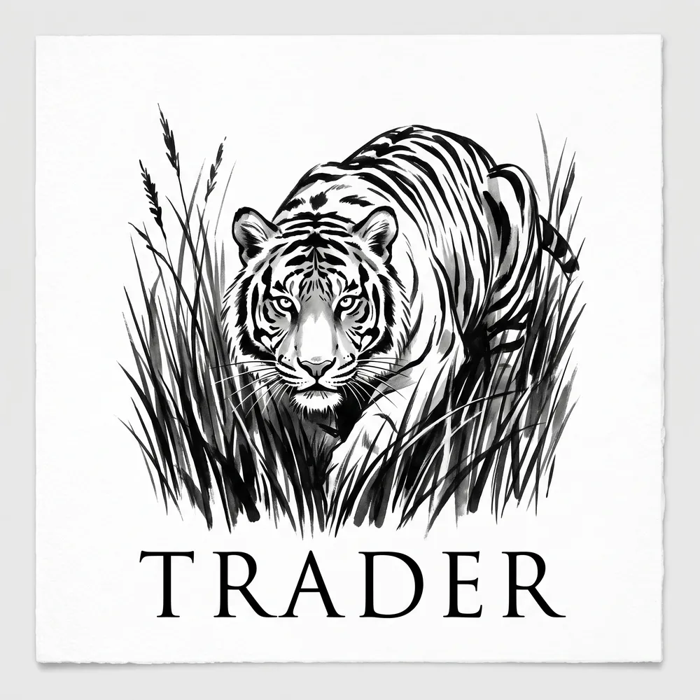 Tiger Crouch on Cap, color Oyster